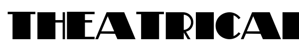 Theatrical font preview